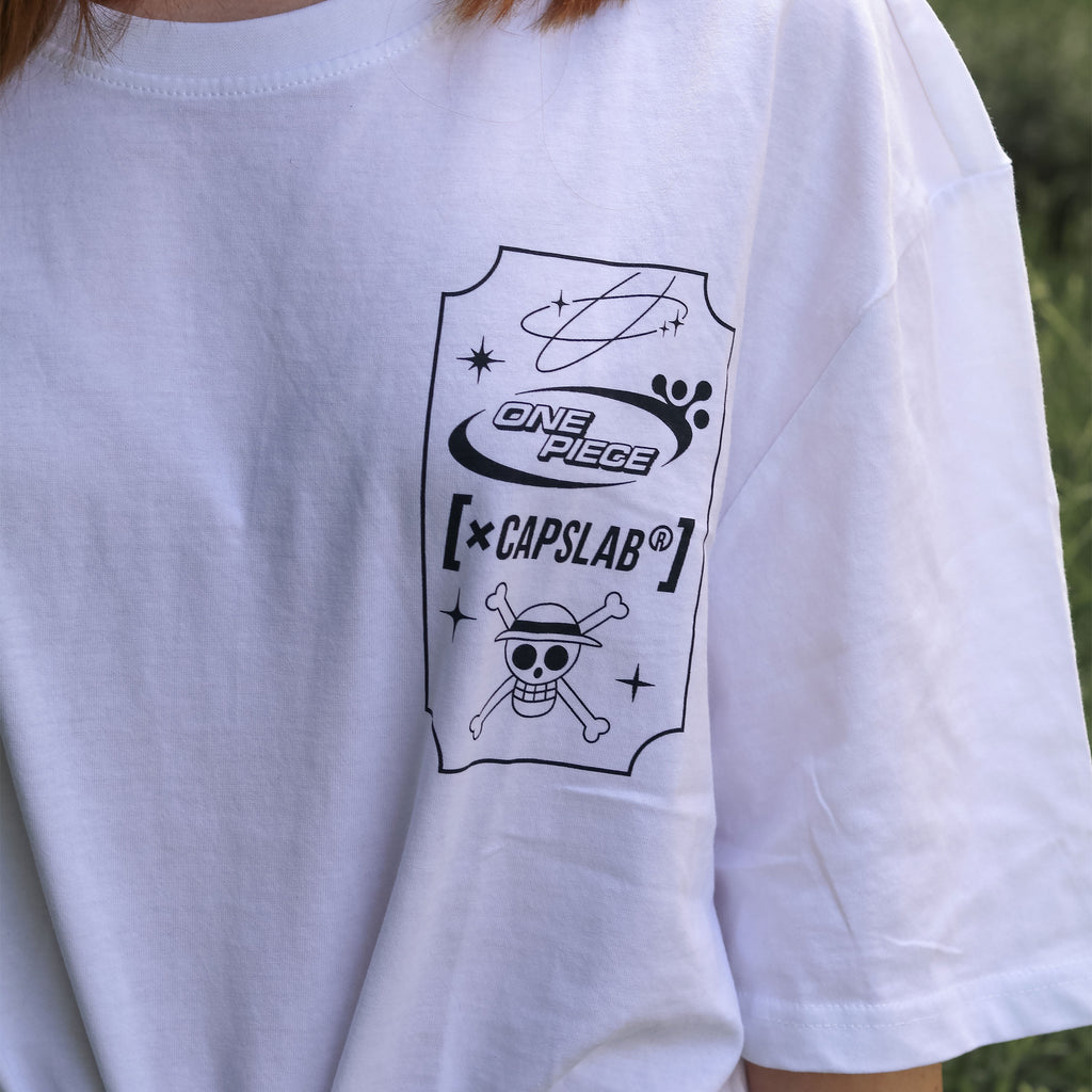 Zdjęcie produktu One Piece - Luffy Capslab Oversize T-Shirt biały