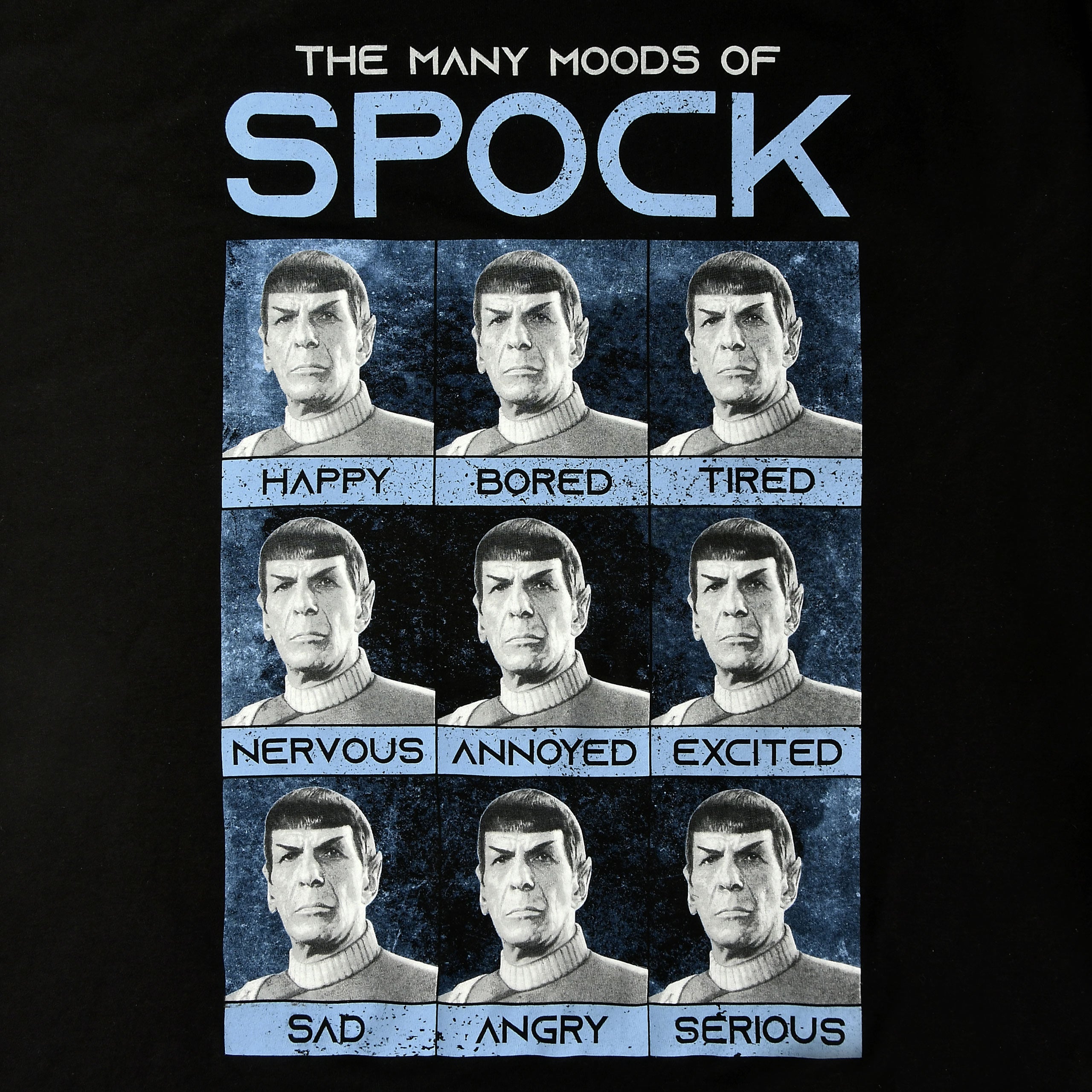 Product image Star Trek - Many Mood of Spock T-Shirt black