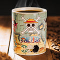 Zdjęcie produktu One Piece - Mapa South Blue Kubek z efektem termicznym