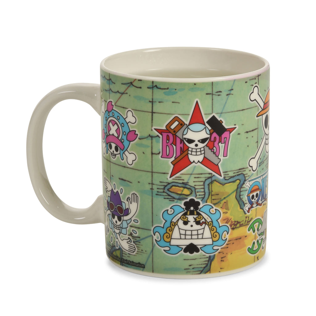Zdjęcie produktu One Piece - Mapa South Blue Kubek z efektem termicznym