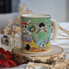 Zdjęcie produktu One Piece - Mapa South Blue Kubek z efektem termicznym