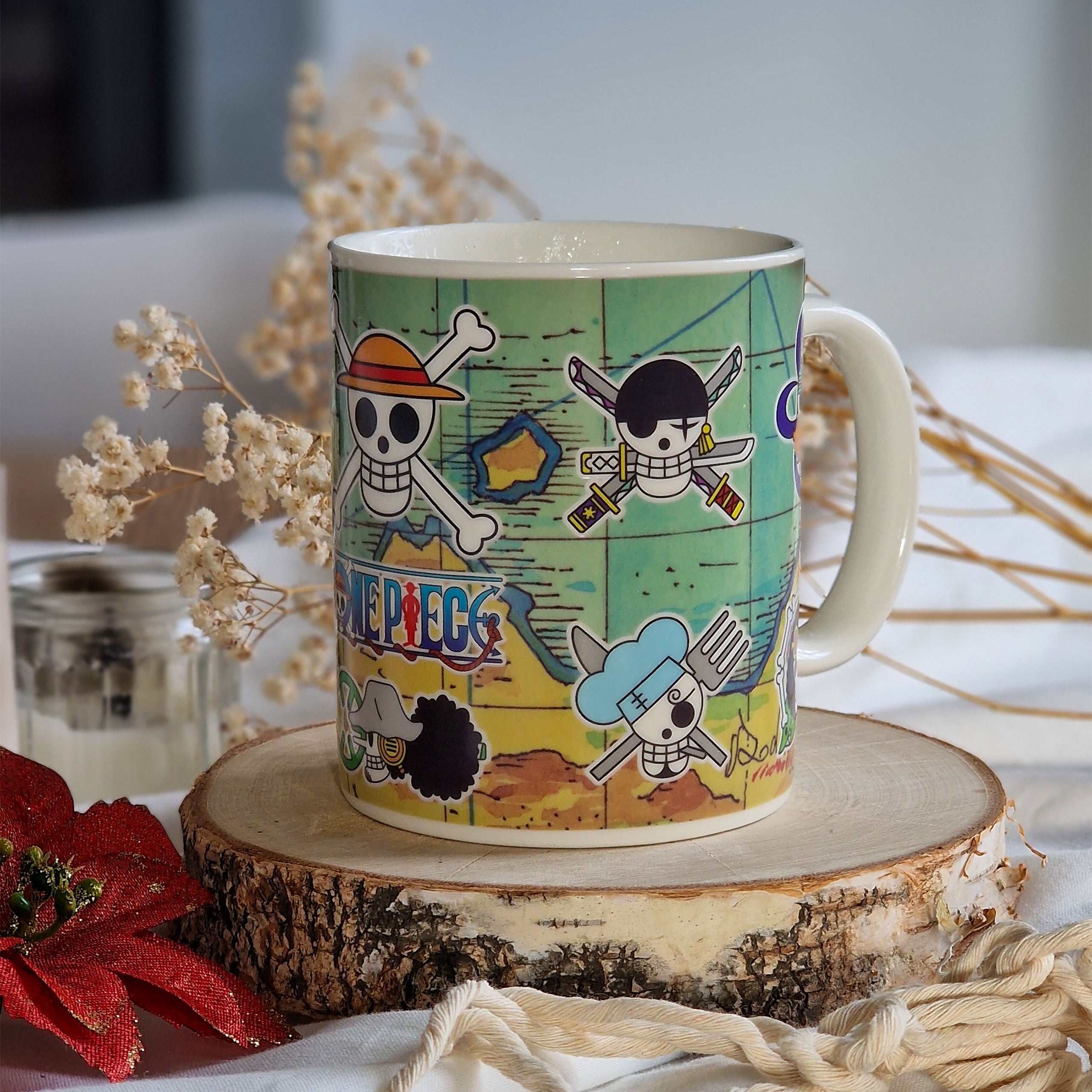 Zdjęcie produktu One Piece - Mapa South Blue Kubek z efektem termicznym
