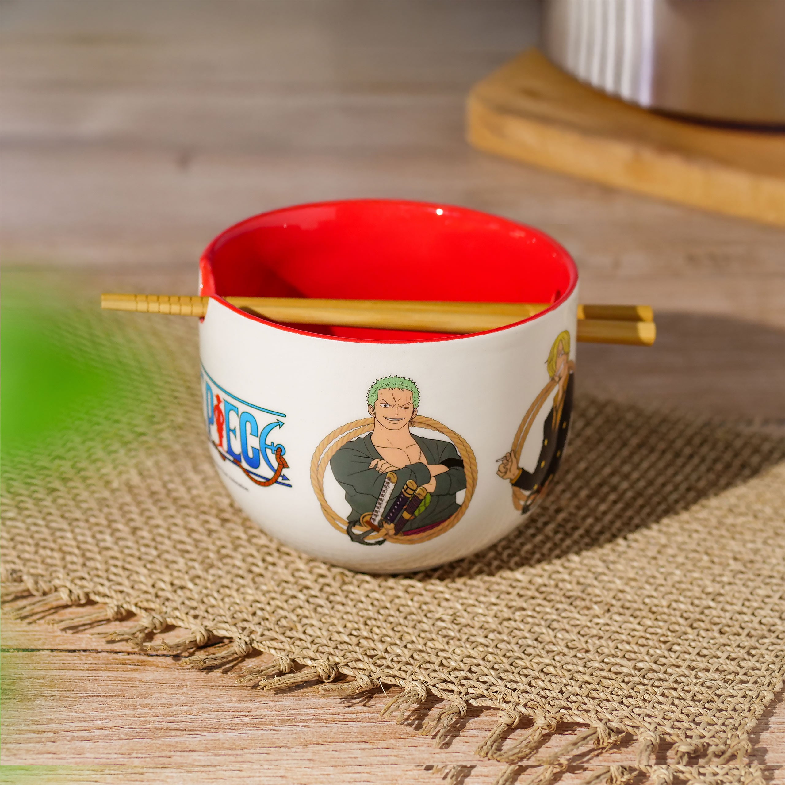 Zdjęcie produktu One Piece - Monkey D. Luffy miska do ramenu z pałeczkami