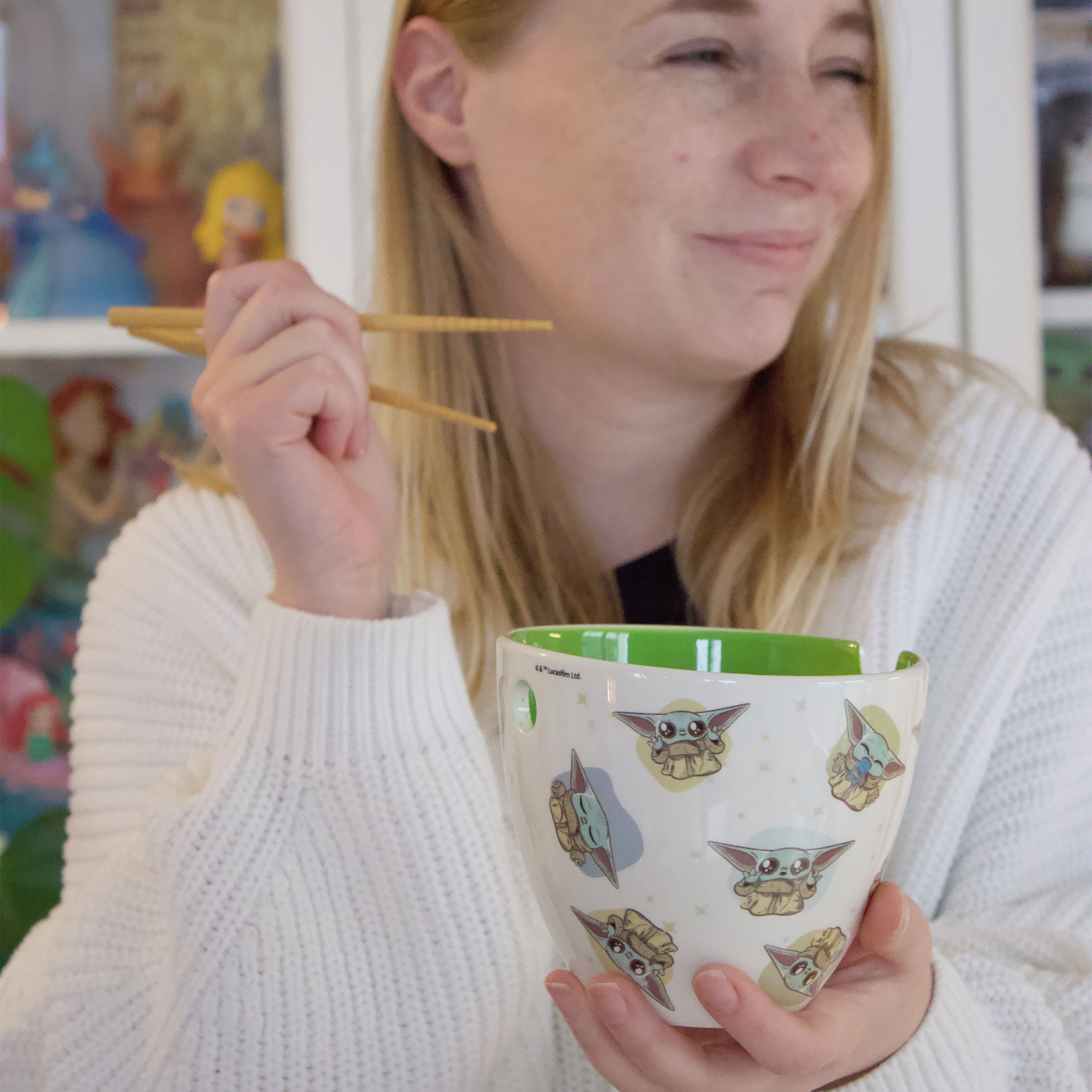 Zdjęcie produktu Miska Ramen Grogu z pałeczkami - Star Wars The Mandalorian