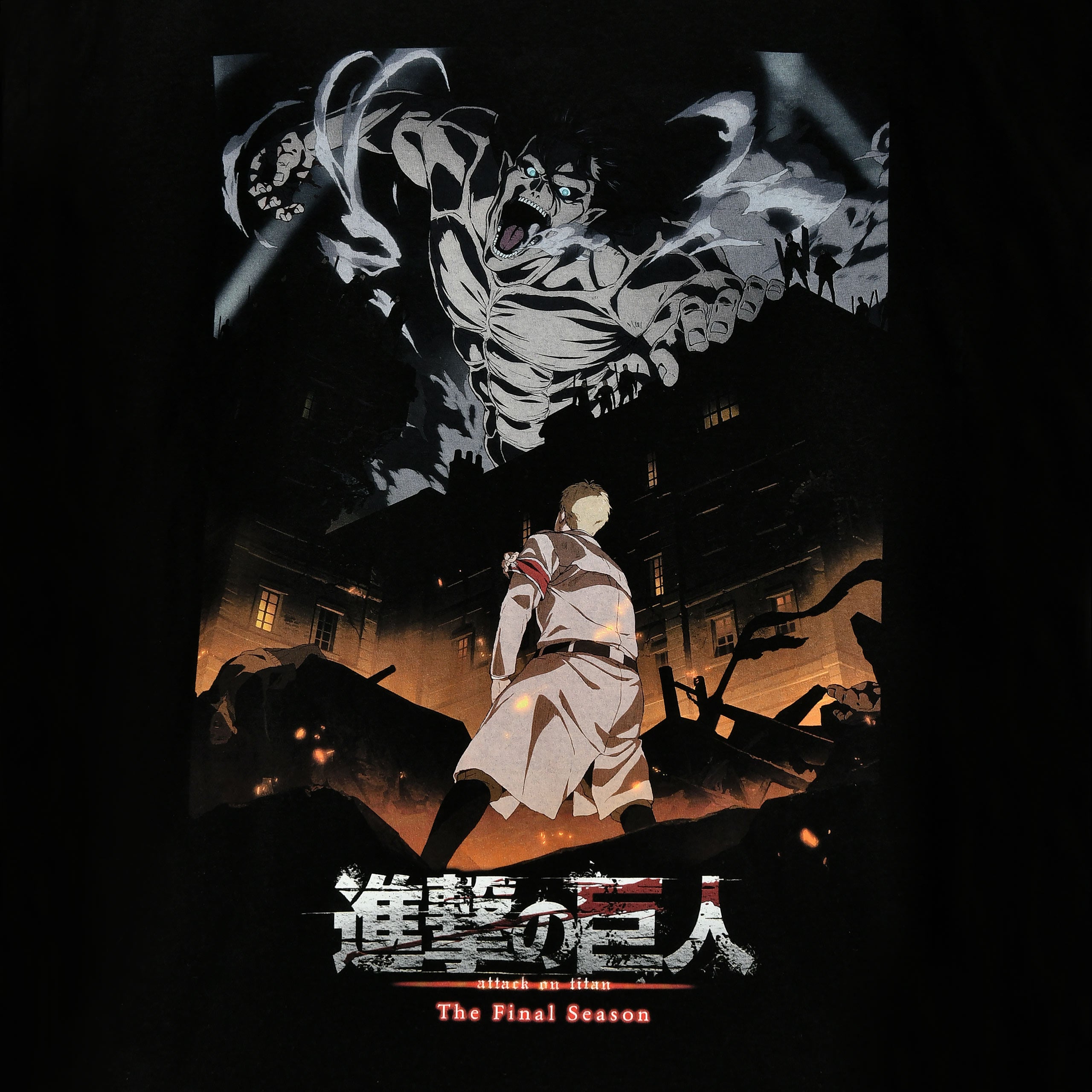 Zdjęcie produktu Attack on Titan - Koszulka z plakatem czarna