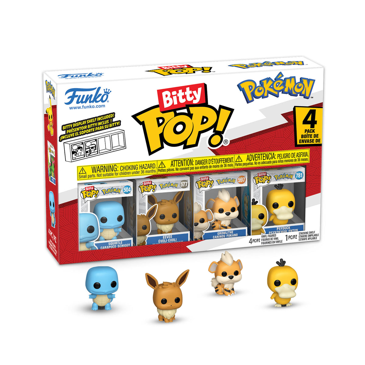 Product image Pokemon - Squirtle and Friends Funko Bitty Pop 4-Figure Set Series 4