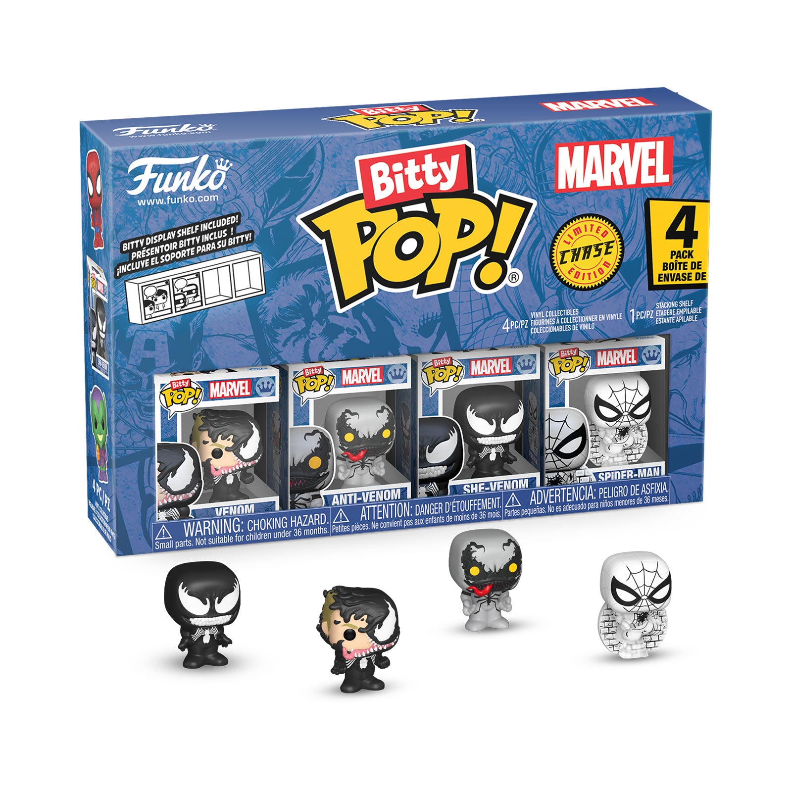Zdjęcie produktu Spider-Man - Venom Funko Bitty Pop zestaw 4 figurek