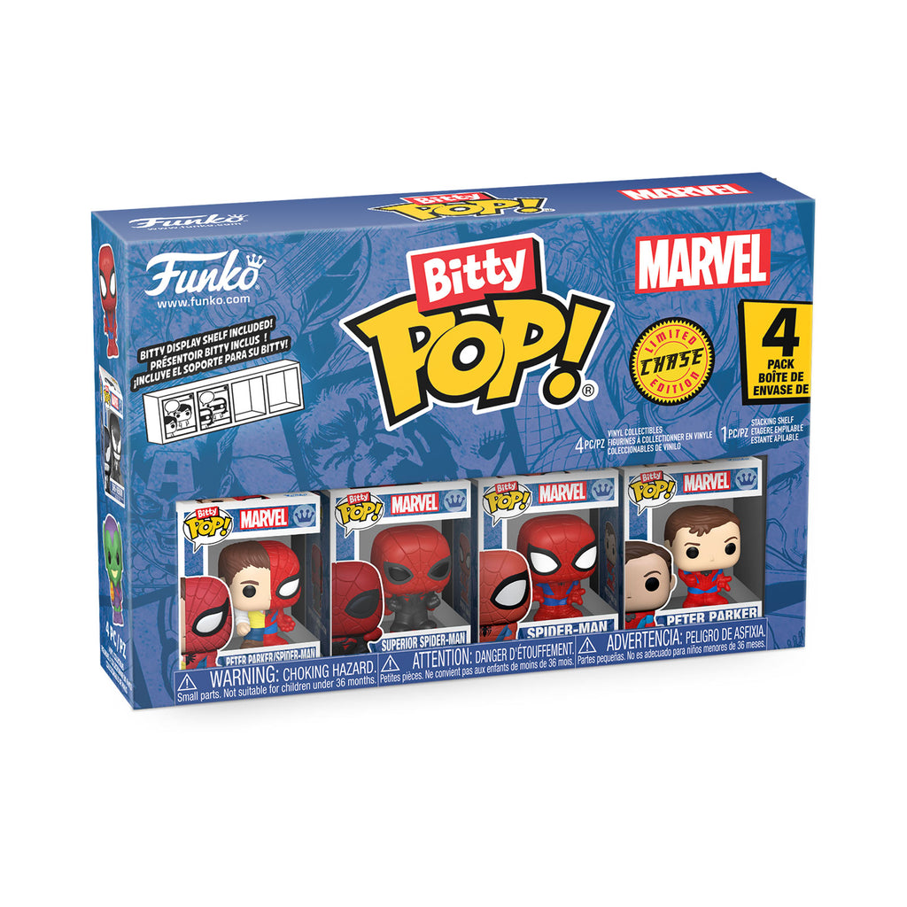 Zdjęcie produktu Spider-Man - Parker Split Funko Bitty Pop Zestaw 4 figurek