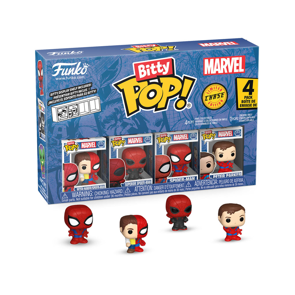 Zdjęcie produktu Spider-Man - Parker Split Funko Bitty Pop Zestaw 4 figurek