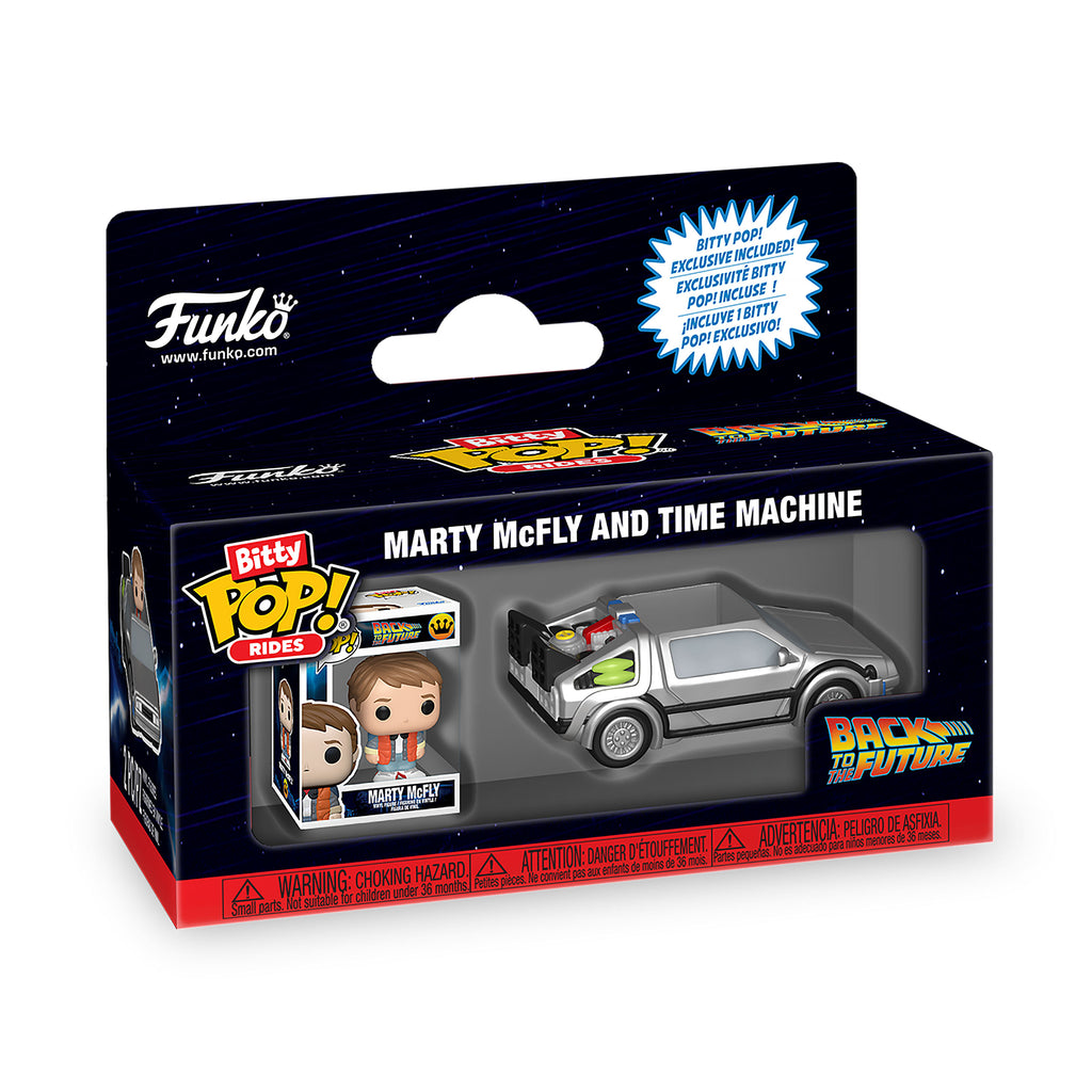 Zdjęcie produktu Powrót do przyszłości - Zestaw figurek Funko Bitty Pop z wehikułem czasu