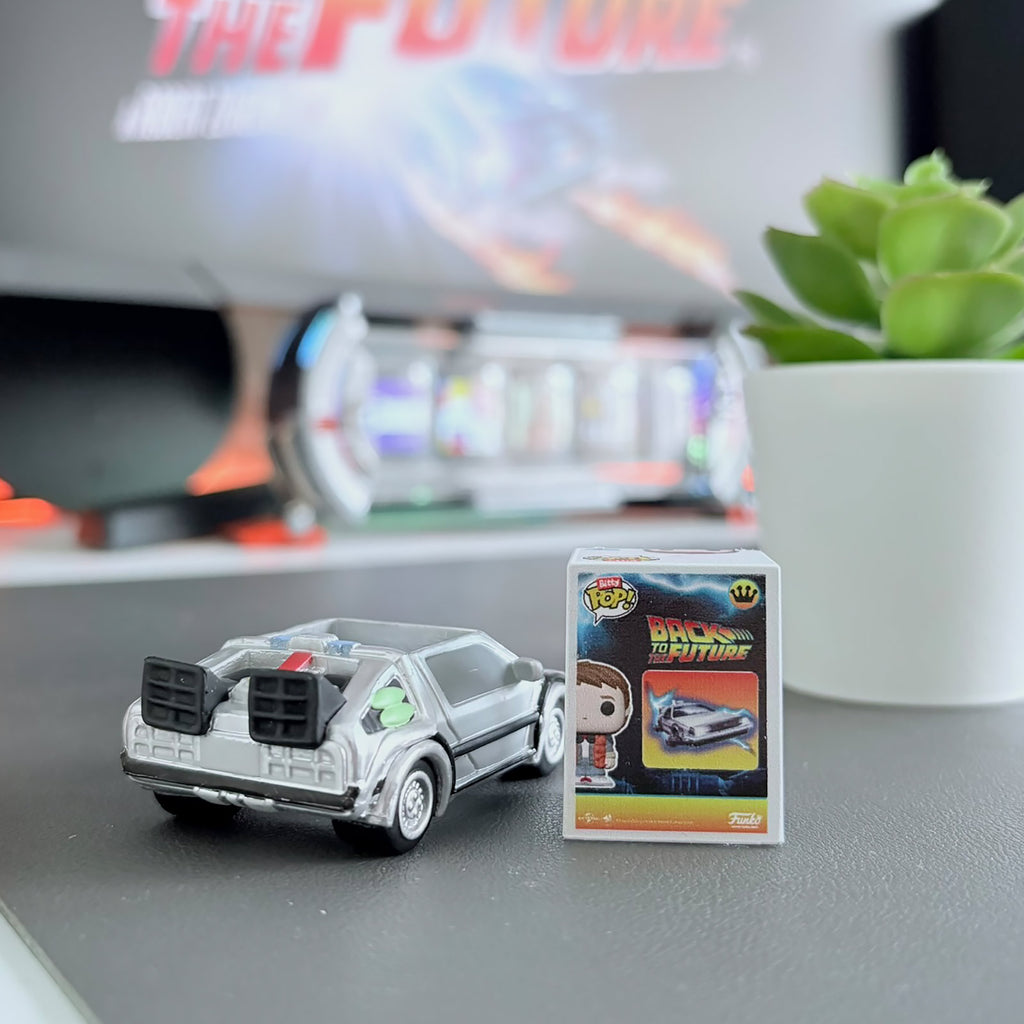 Zdjęcie produktu Powrót do przyszłości - Zestaw figurek Funko Bitty Pop z wehikułem czasu
