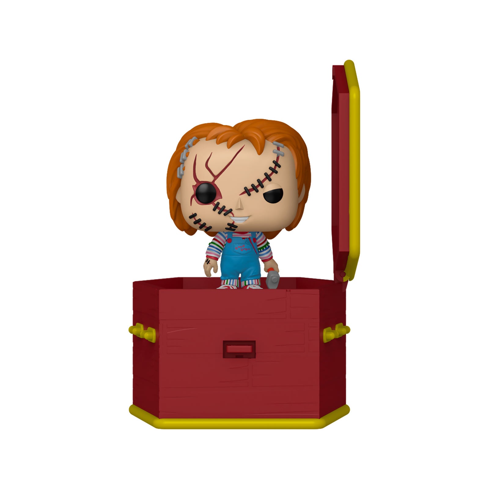 Zdjęcie produktu Chucky - Przerażony Chucky z trumną Funko Pop figurka