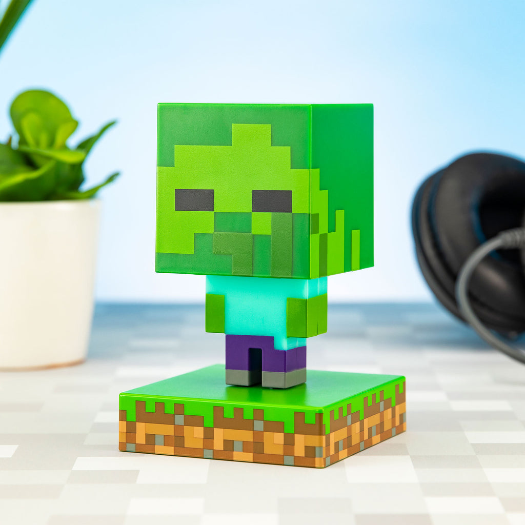 Zdjęcie produktu Minecraft - Zombie Icons 3D Lampa Stołowa