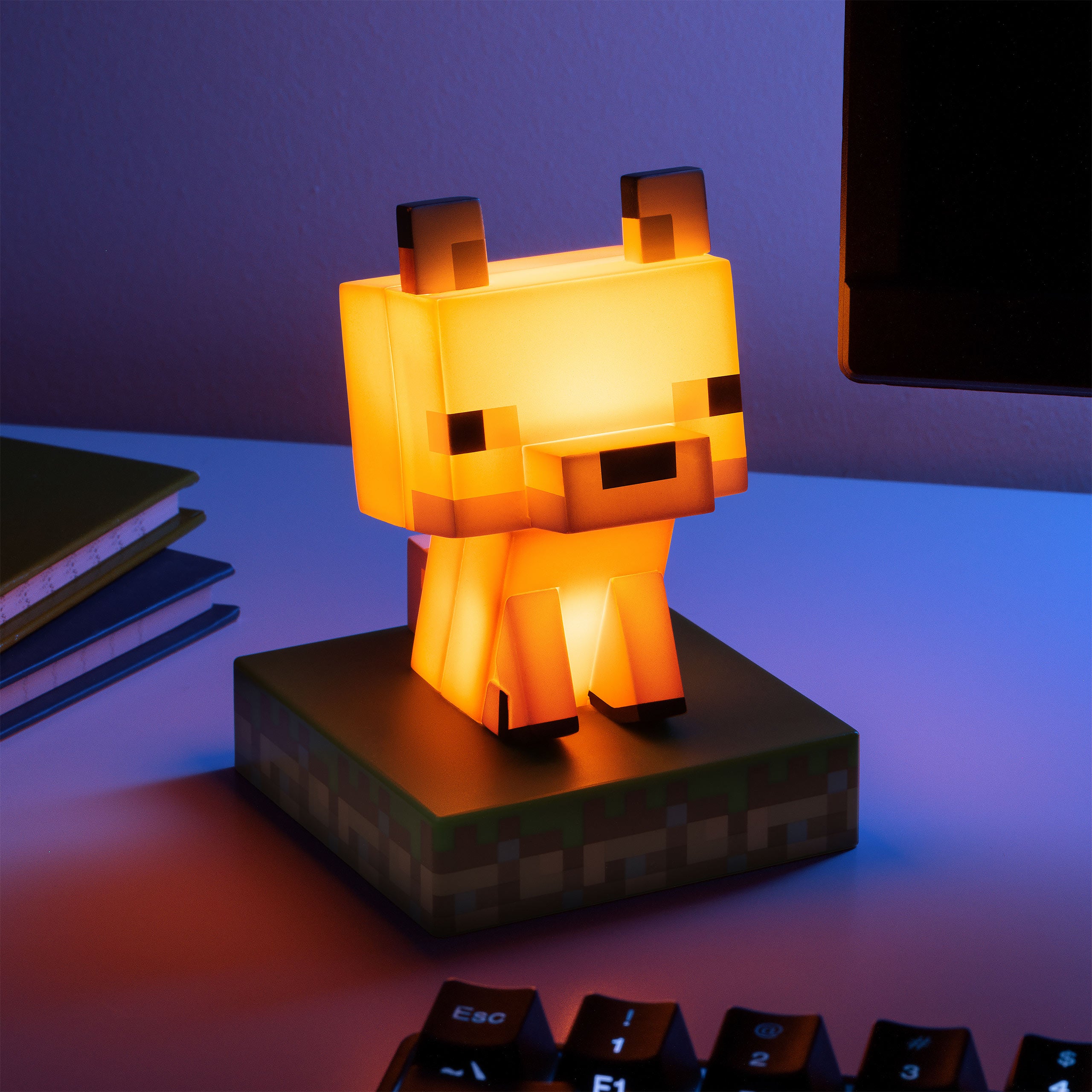Zdjęcie produktu Minecraft - Fox Icons 3D Lampa Stołowa