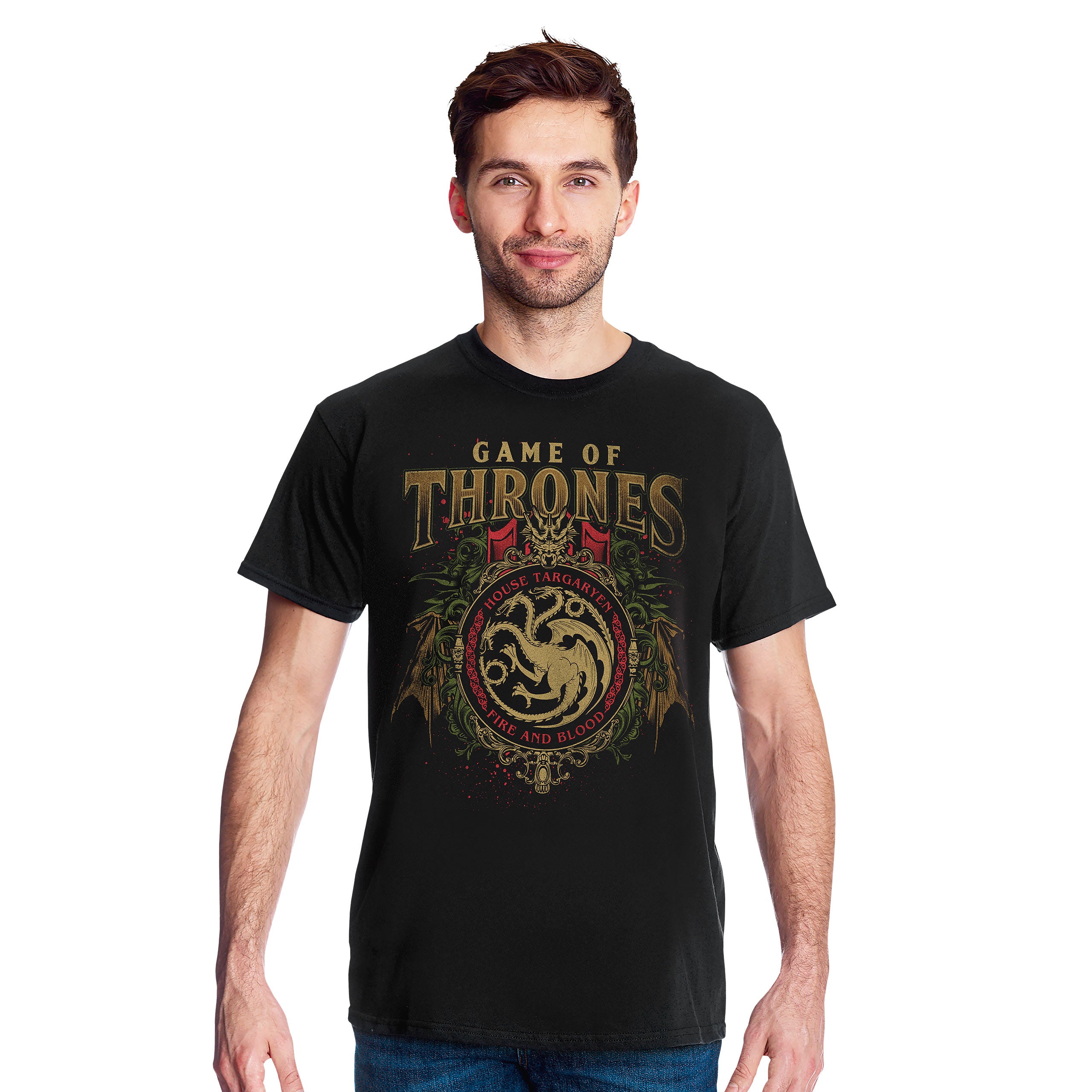 Zdjęcie produktu Game of Thrones - Koszulka Targaryen Ornaments czarna