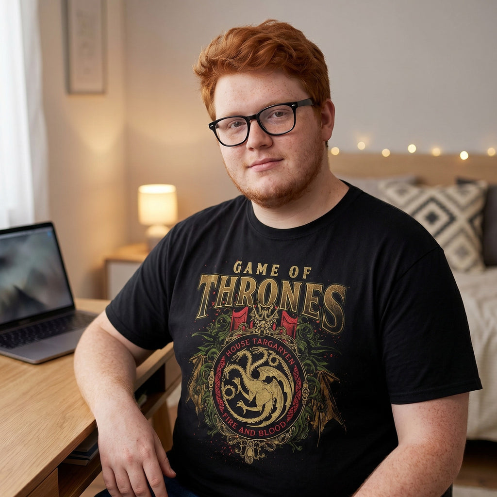 Zdjęcie produktu Game of Thrones - Koszulka Targaryen Ornaments czarna