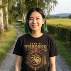 Zdjęcie produktu Game of Thrones - Koszulka Targaryen Ornaments czarna
