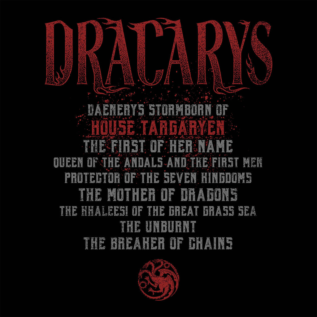 Zdjęcie produktu Game of Thrones - Dracarys T-Shirt czarne