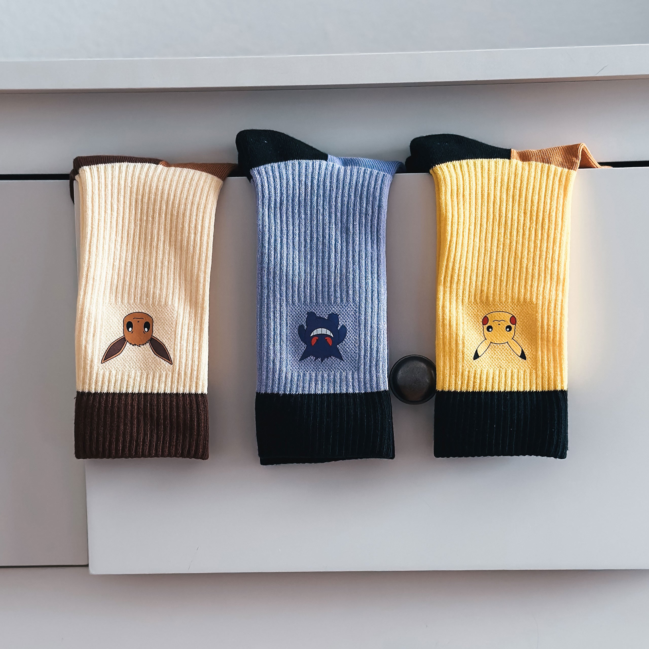 Zdjęcie produktu Pokemon - Skarpetki 3-pak z Pikachu, Eevee i Gengar