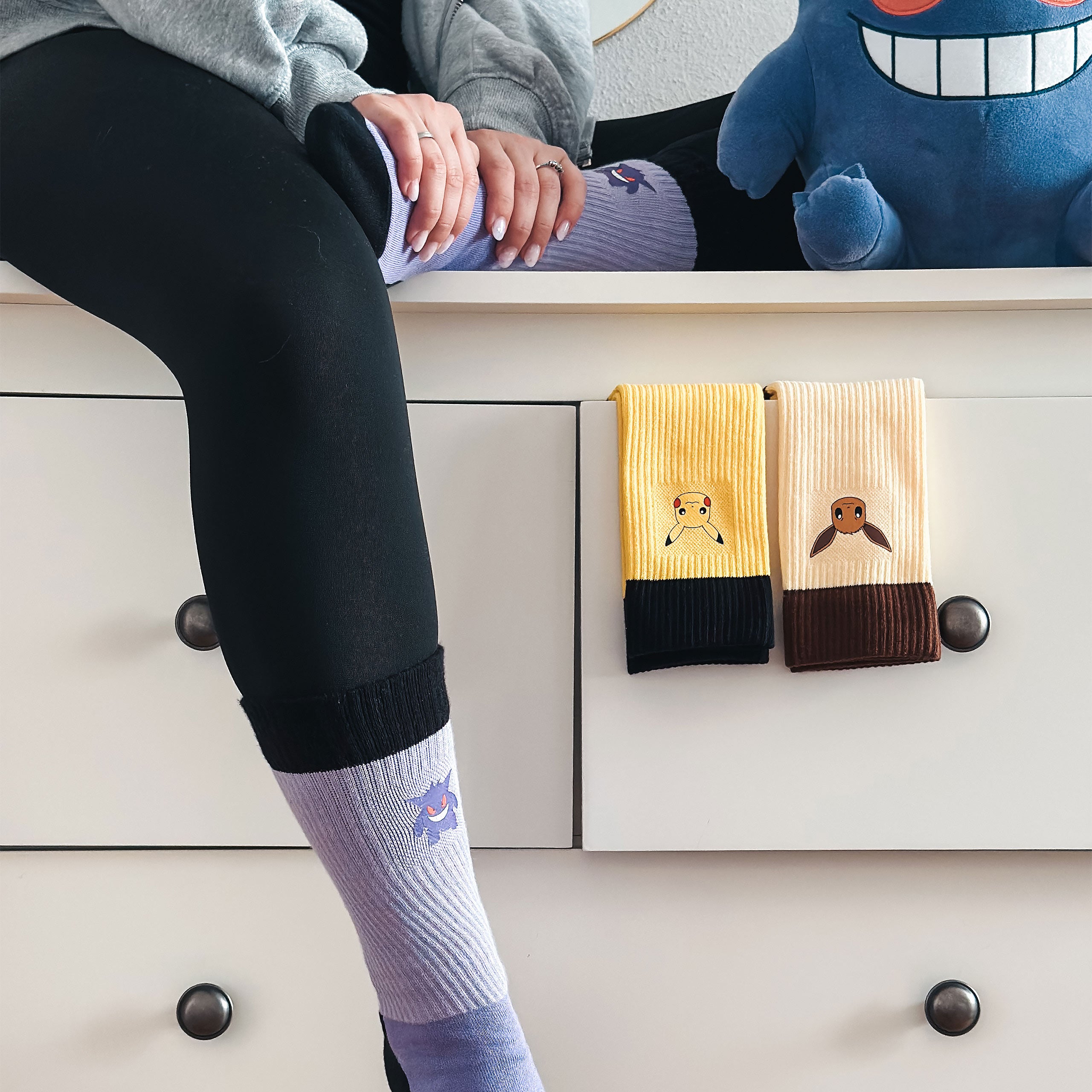 Zdjęcie produktu Pokemon - Skarpetki 3-pak z Pikachu, Eevee i Gengar