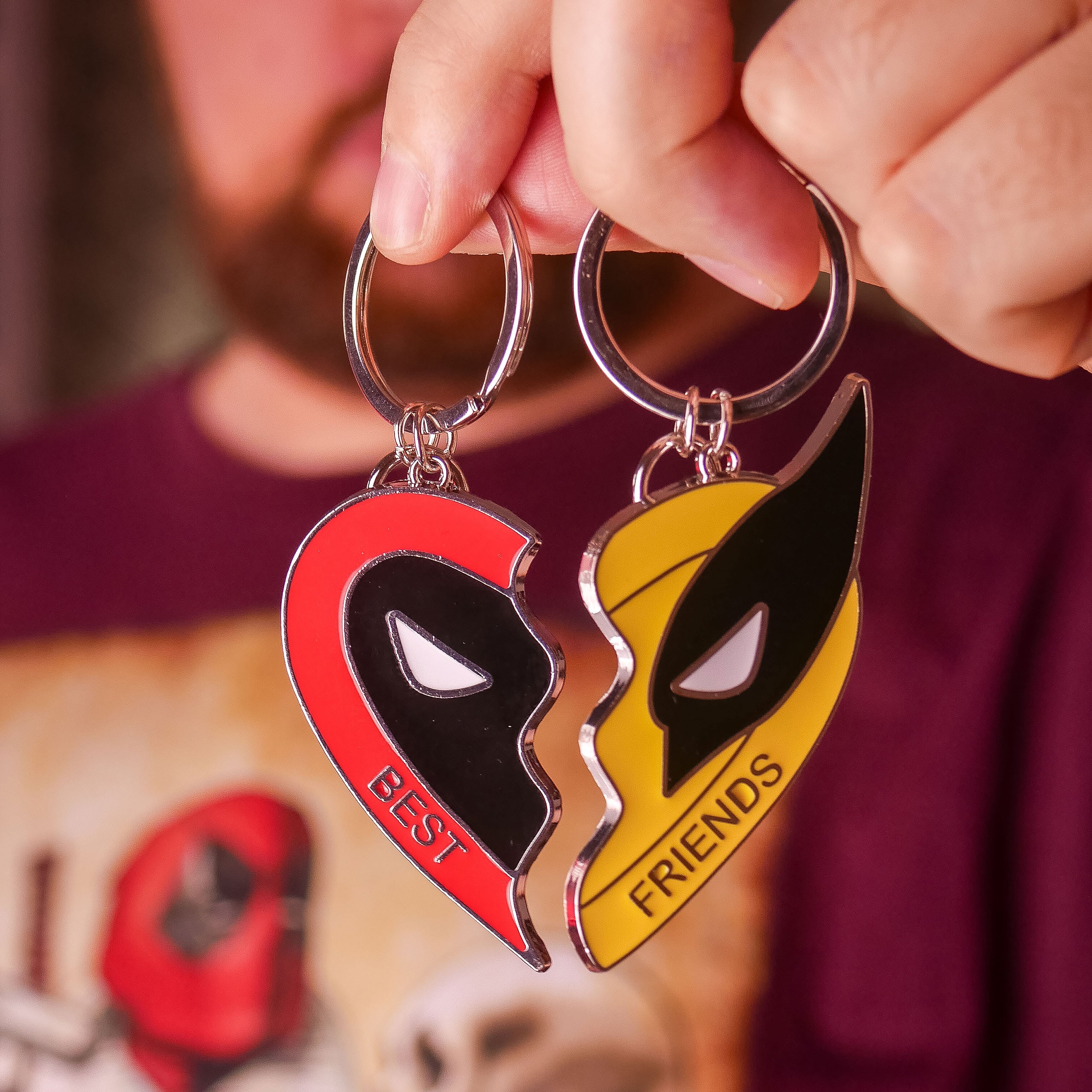 Zdjęcie produktu Deadpool i Wolverine - Zestaw breloczków Najlepsi Przyjaciele 2 sztuki