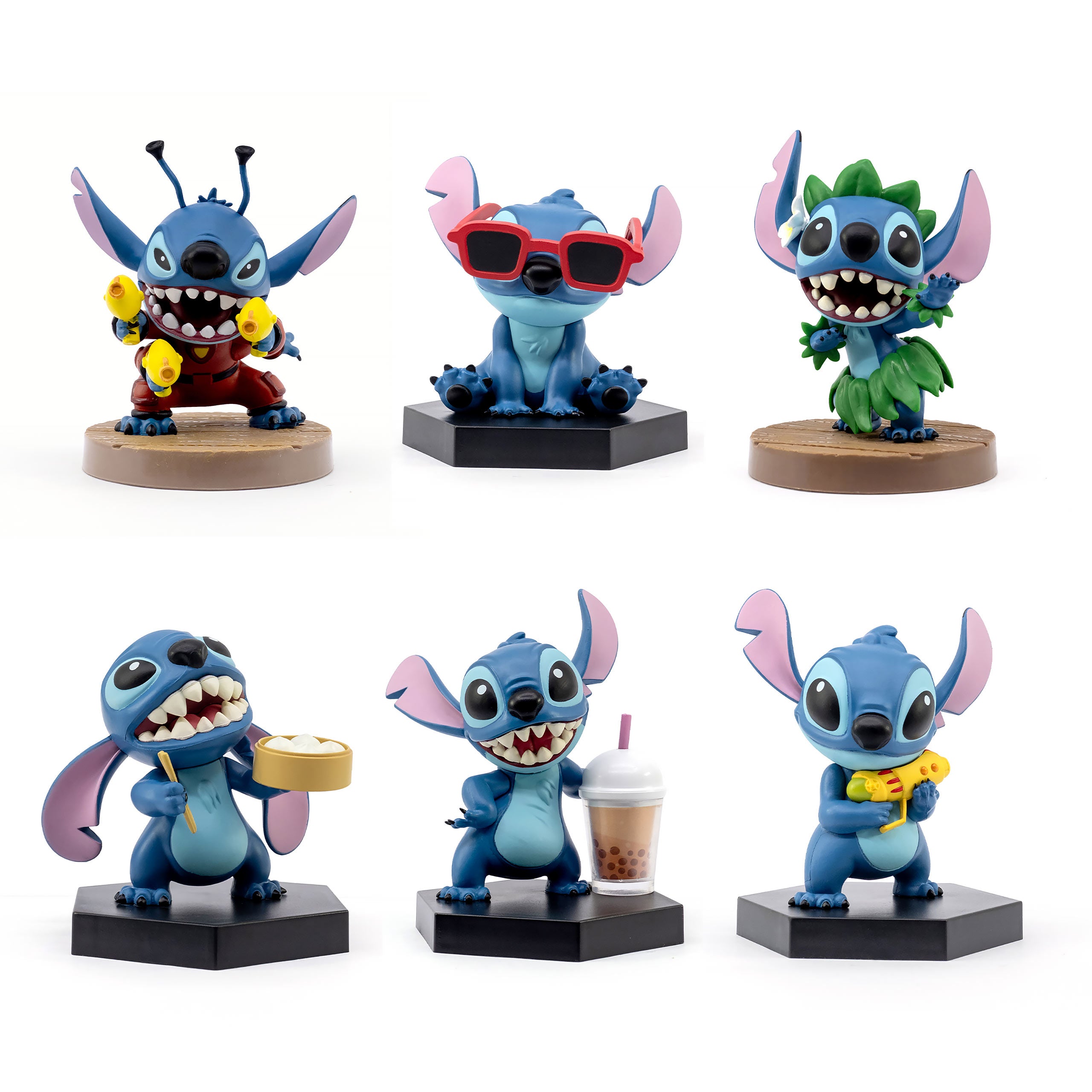 Zdjęcie produktu Figurka Stitch YuMe Hero Blind Box Fun Series - Lilo i Stitch 12-sztukowy zestaw