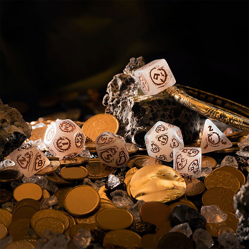 Product image Dragons - Quartz RPG Dice Set 7pcs