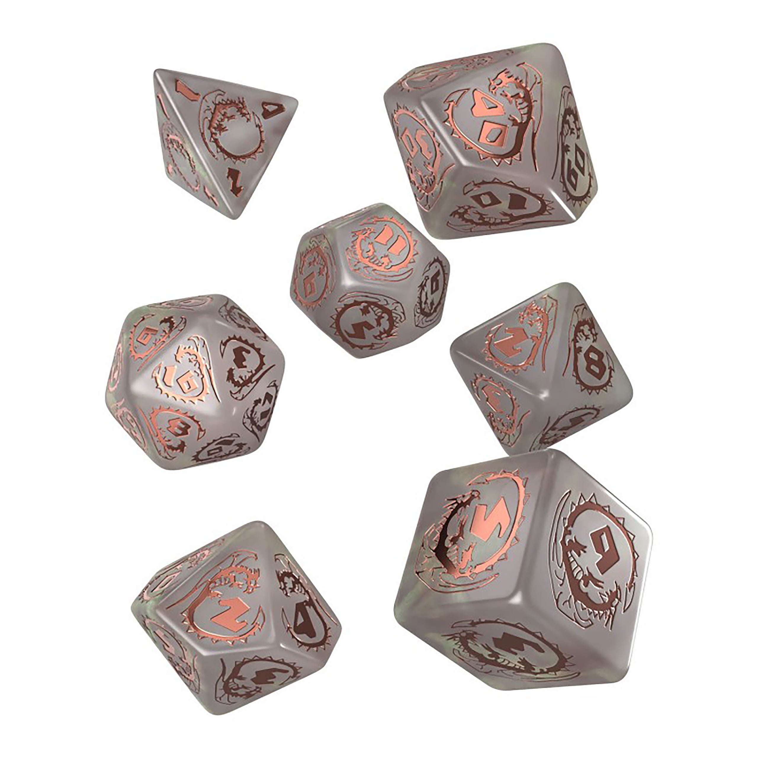 Product image Dragons - Quartz RPG Dice Set 7pcs