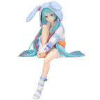 Product image Hatsune Miku - Miku Rabbit Ear Hood Pajama Blue Noodle Stopper Figure