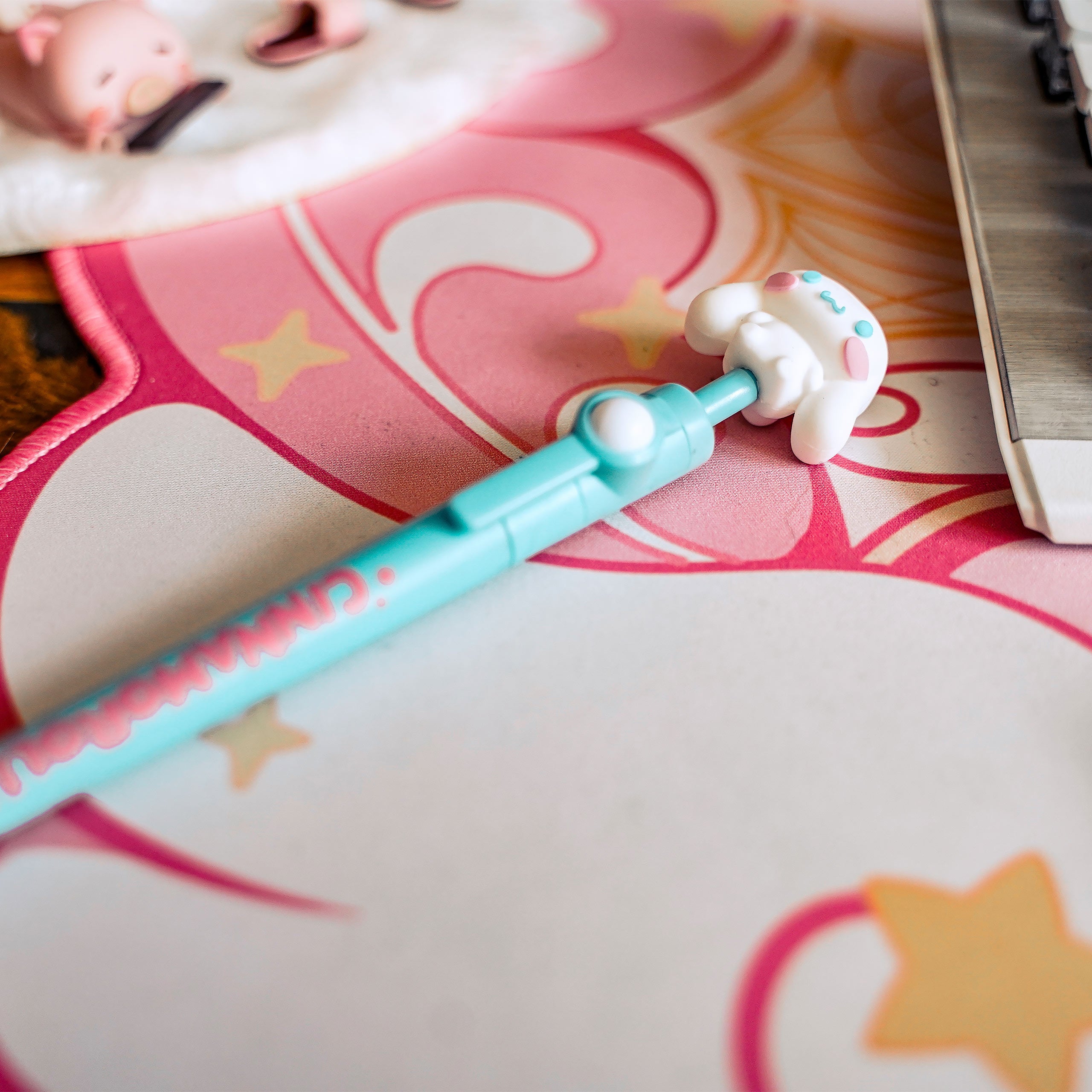 Zdjęcie produktu Sanrio - Długopis Cinnamoroll z figurką na sprężynie