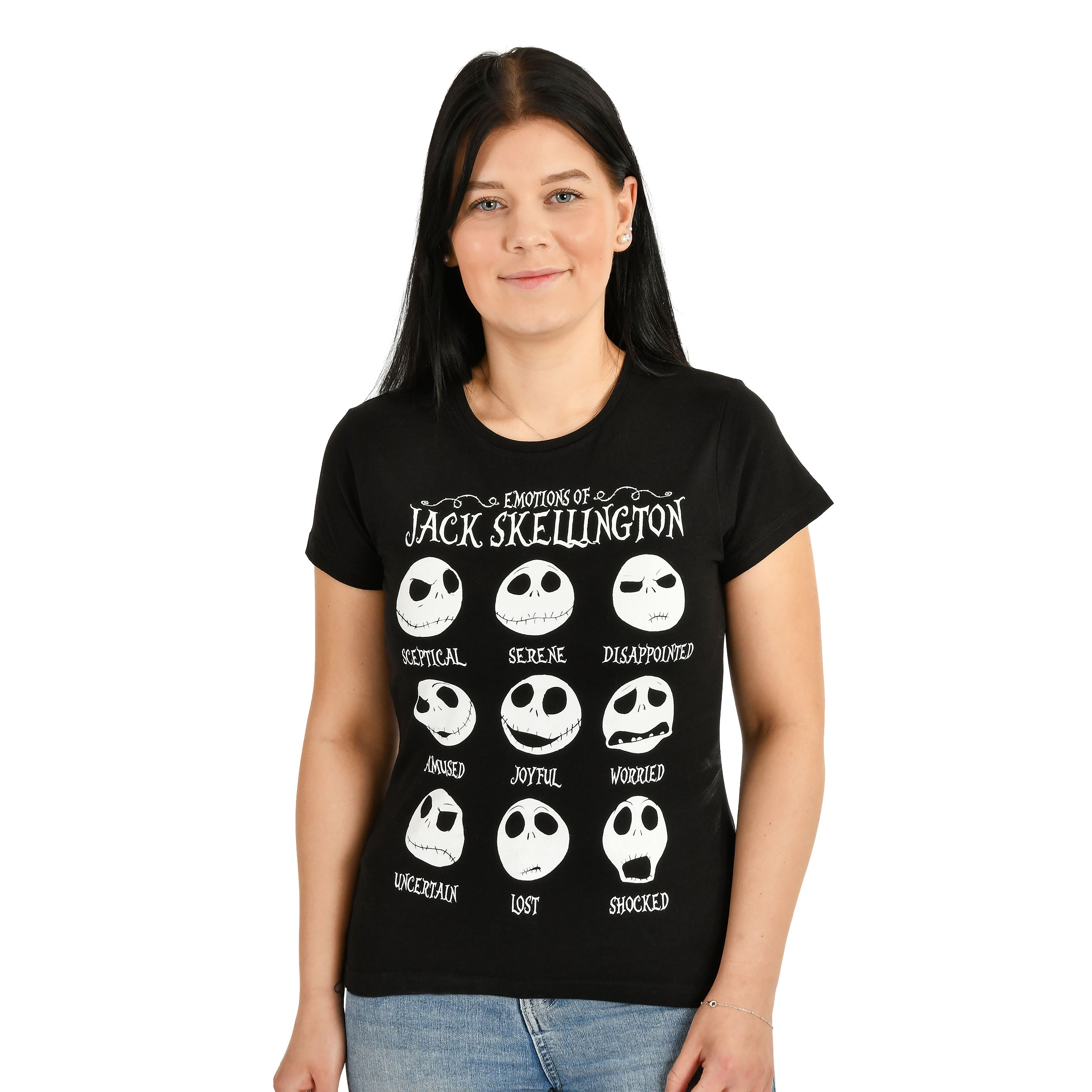 Zdjęcie produktu Nightmare Before Christmas - Jack Emotions T-Shirt damskie czarne