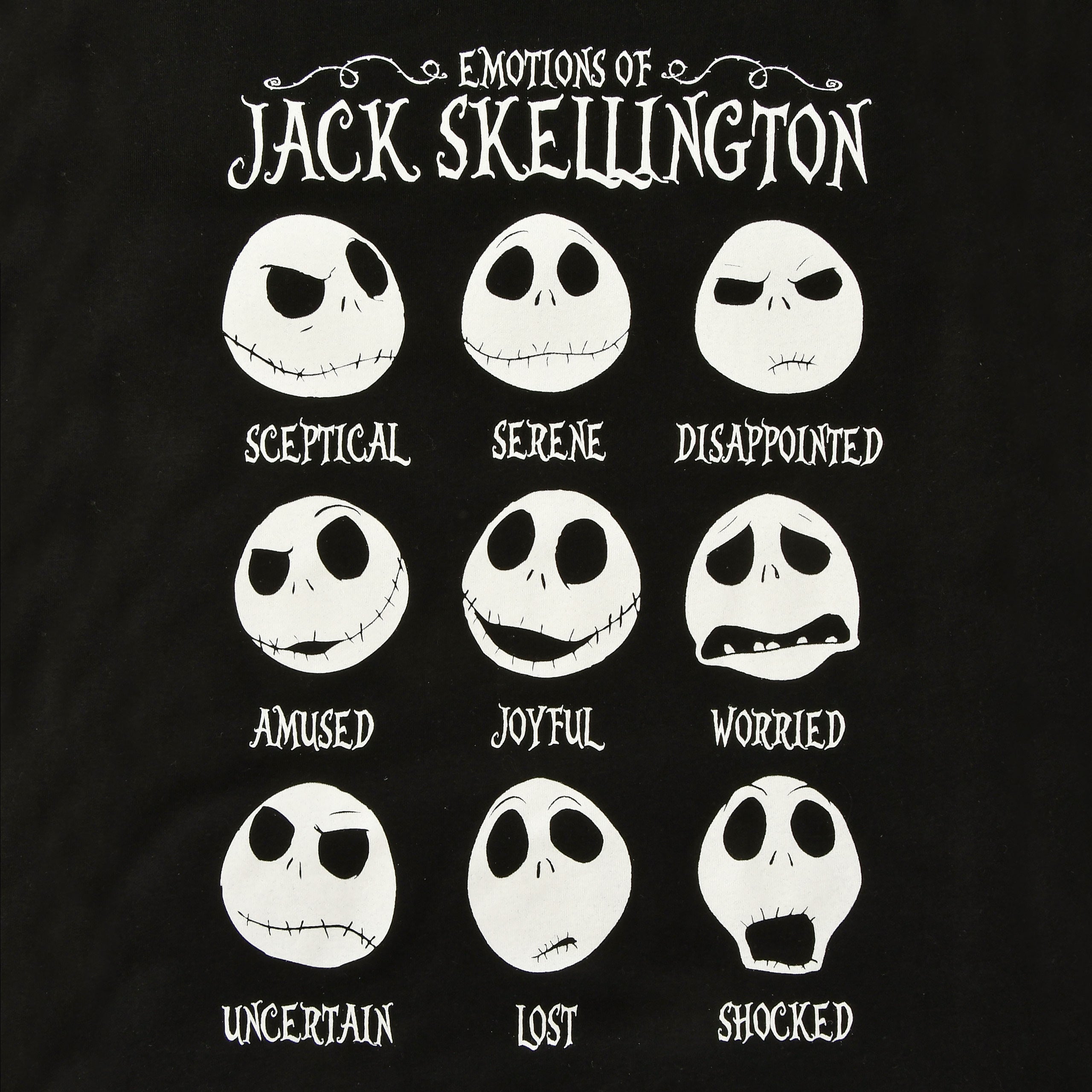 Zdjęcie produktu Nightmare Before Christmas - Jack Emotions T-Shirt damskie czarne