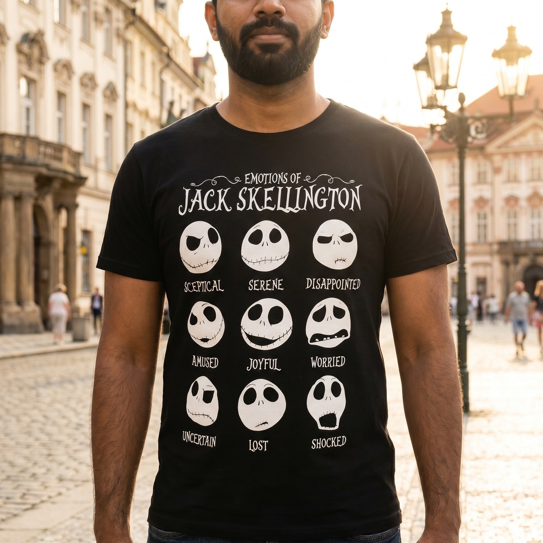 Zdjęcie produktu Nightmare Before Christmas - Jack Emotions T-Shirt damskie czarne