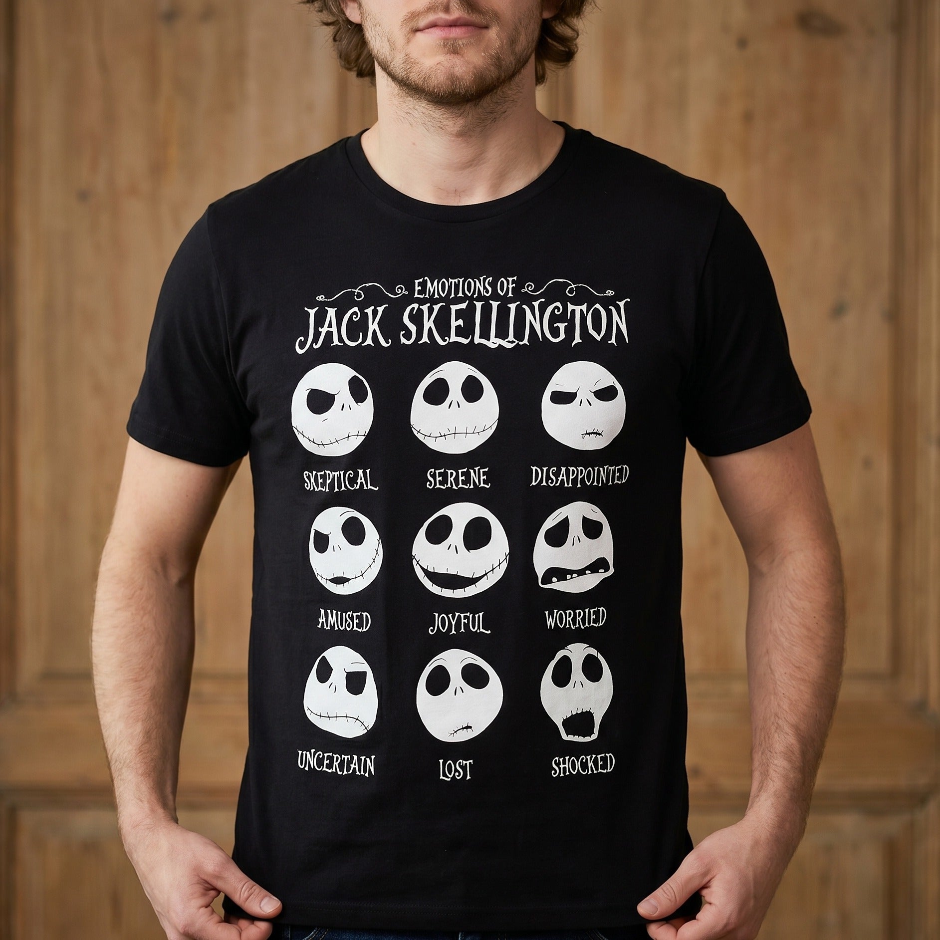 Zdjęcie produktu Nightmare Before Christmas - Jack Emotions T-Shirt damskie czarne