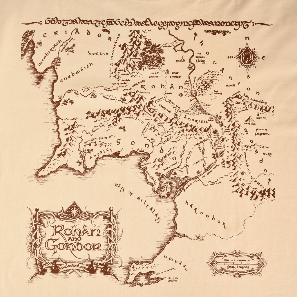 Zdjęcie produktu Władca Pierścieni - Drużyna Rohan i Gondor Oversize T-Shirt beżowy