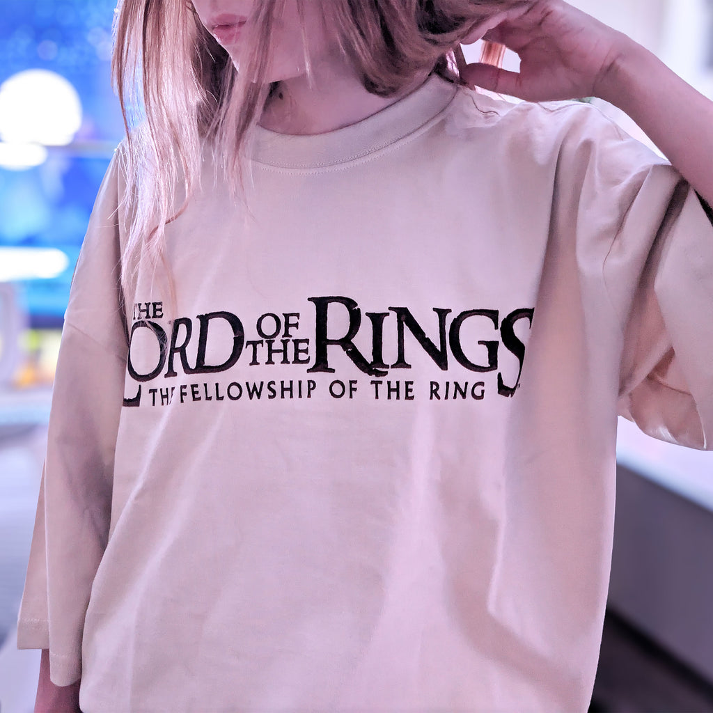 Zdjęcie produktu Władca Pierścieni - Drużyna Rohan i Gondor Oversize T-Shirt beżowy
