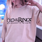 Zdjęcie produktu Władca Pierścieni - Drużyna Rohan i Gondor Oversize T-Shirt beżowy