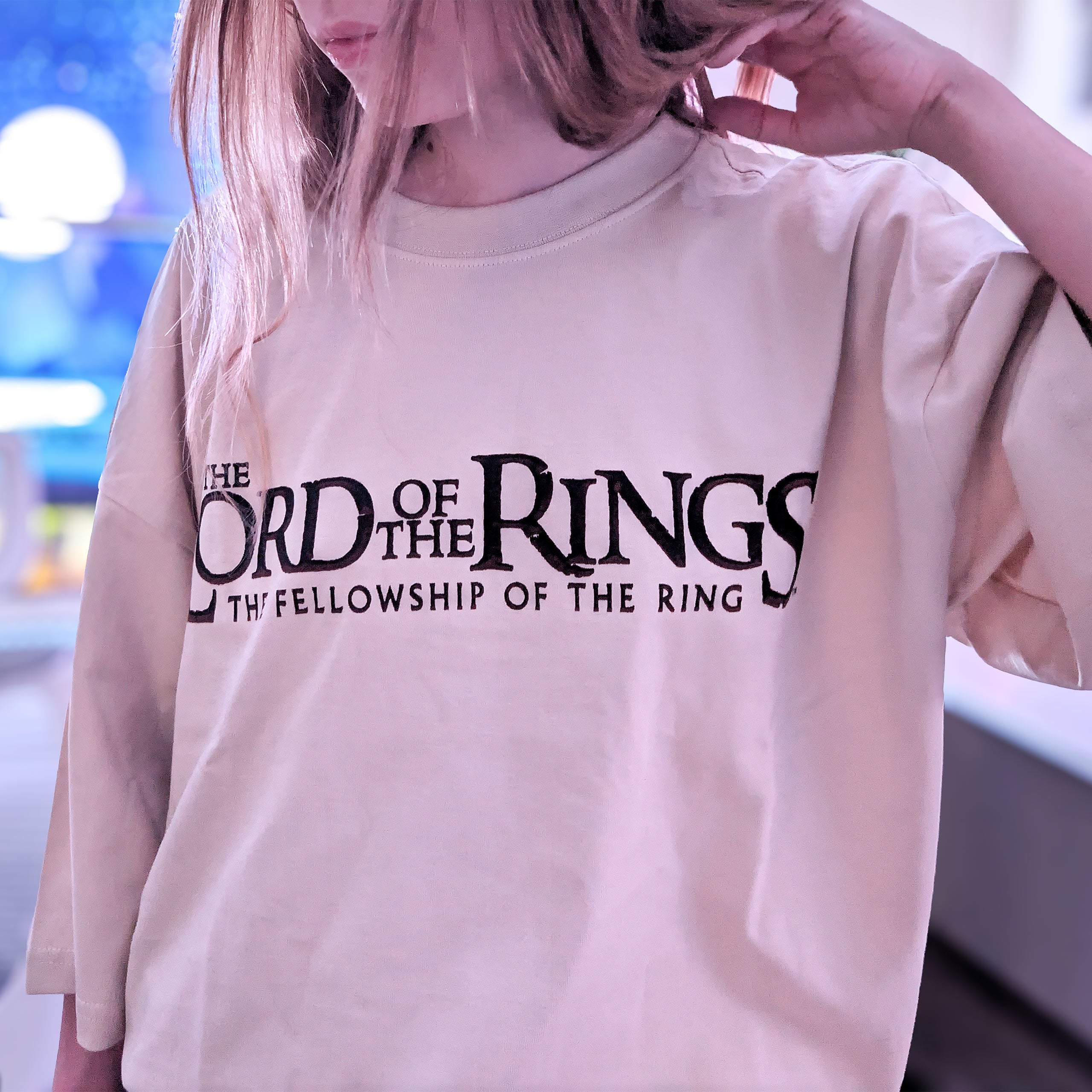 Zdjęcie produktu Władca Pierścieni - Drużyna Rohan i Gondor Oversize T-Shirt beżowy