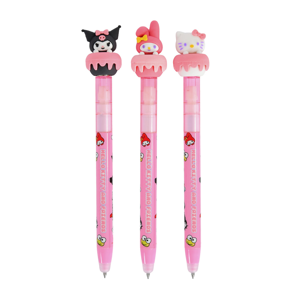 Zdjęcie produktu Sanrio - Hello Kitty and Friends długopisy wymazywalne, zestaw 3 szt.