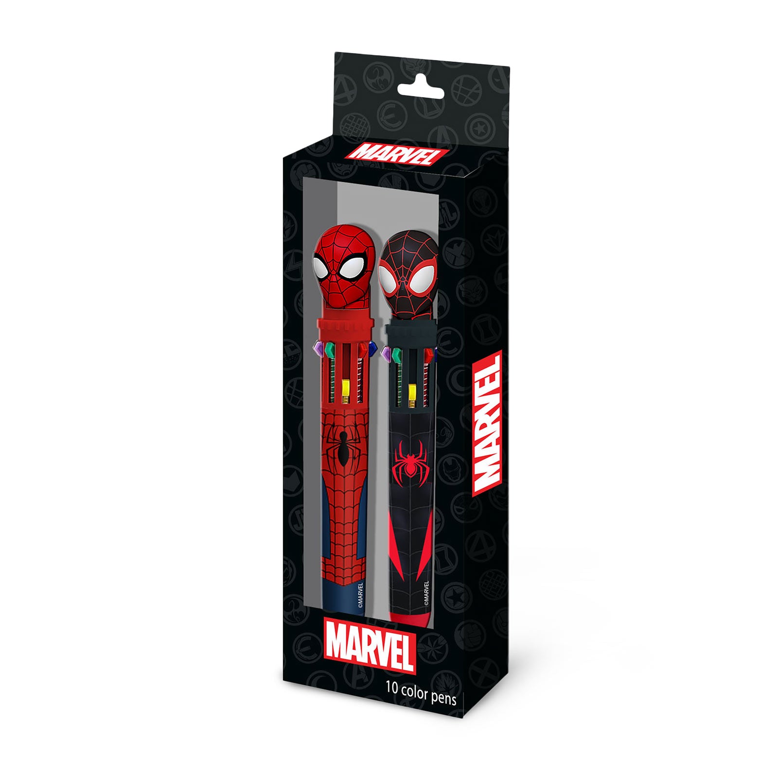 Zdjęcie produktu Marvel - Spider-Man długopisy 10-kolorowe, zestaw 2 szt.