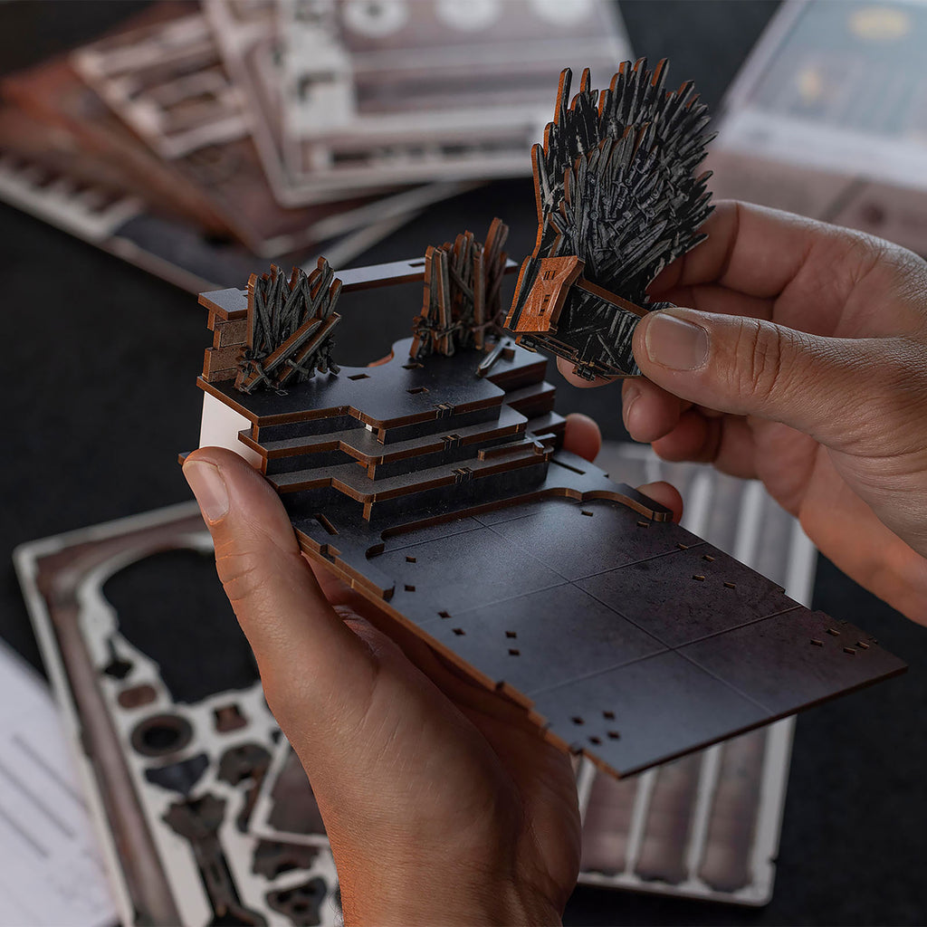 Product image Game of Thrones - Iron Throne Book Nook Wood Model Kit