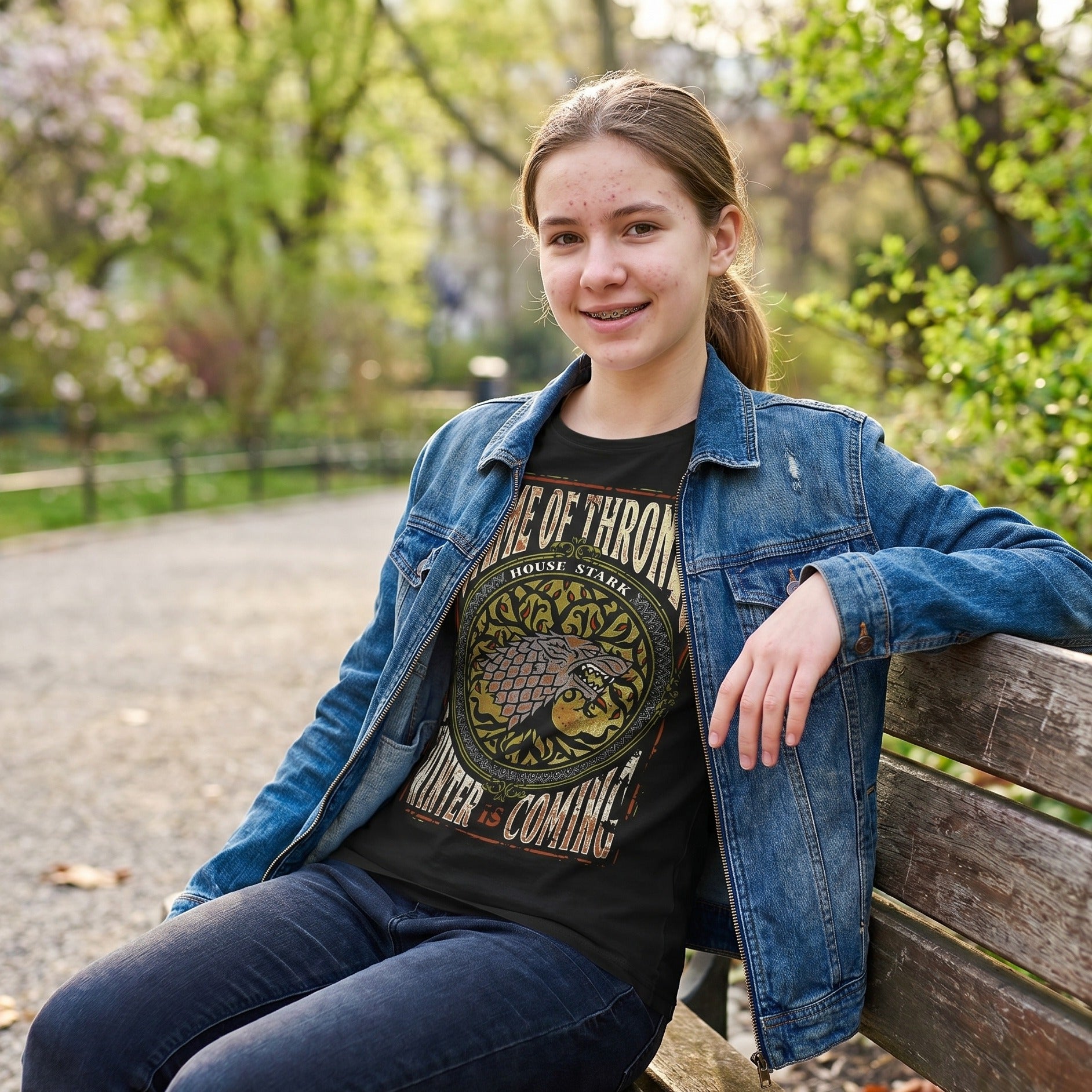 Zdjęcie produktu Gra o Tron - Winter is Coming T-Shirt czarne