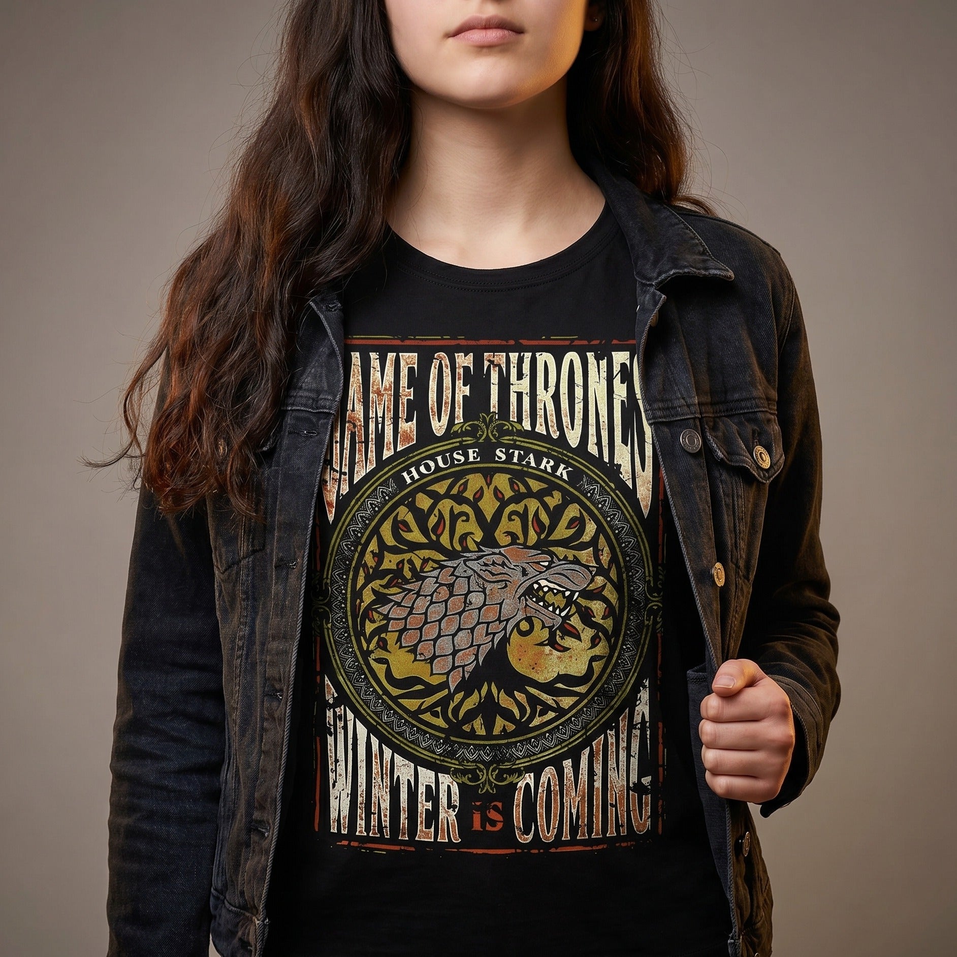 Zdjęcie produktu Gra o Tron - Winter is Coming T-Shirt czarne