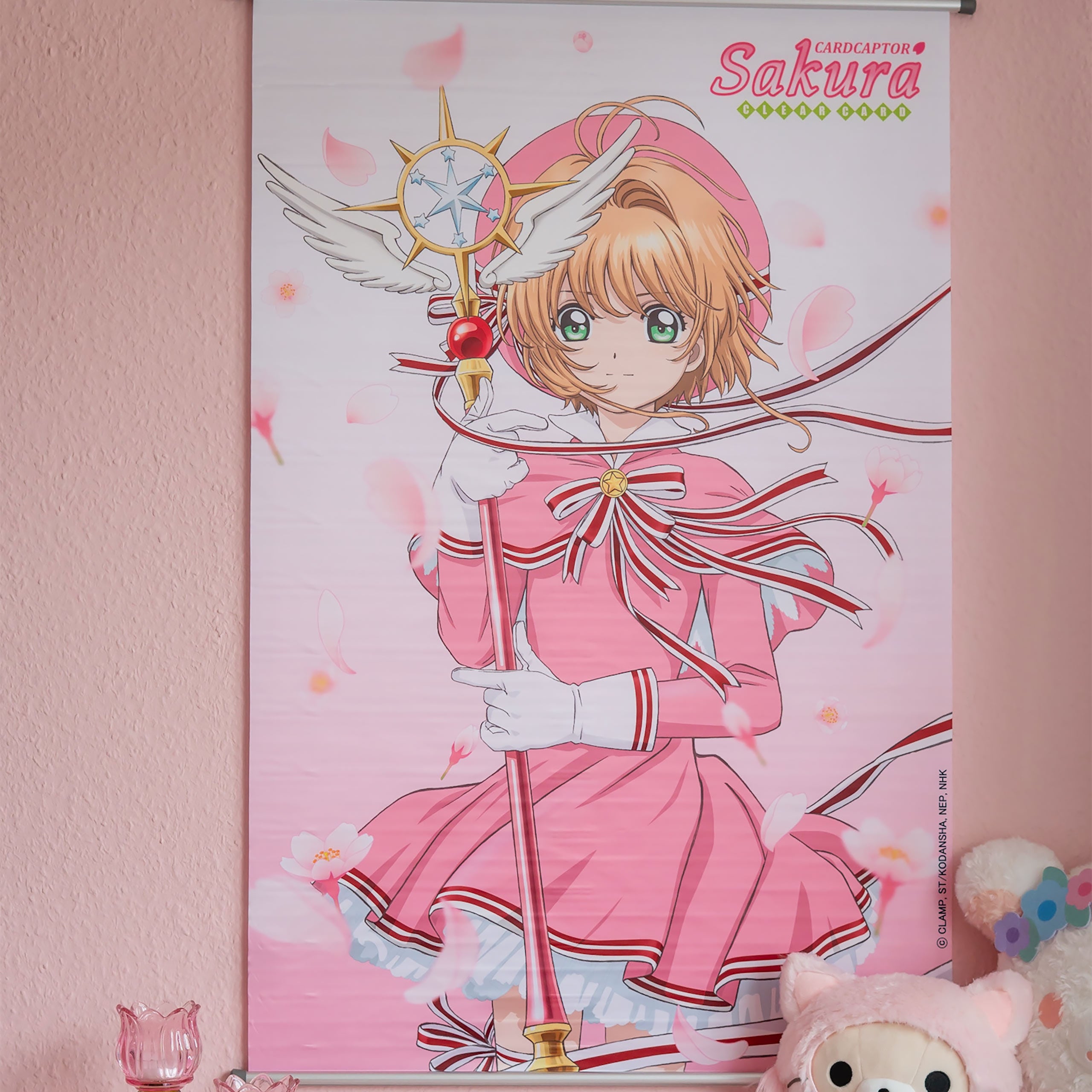 Zdjęcie produktu Card Captor Sakura: Clear Card - Sakura Cherry Blossoms plakat materiałowy