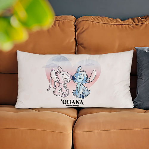Zdjęcie produktu Stitch i Angel Ohana Means Family - Poduszka