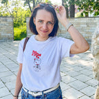Zdjęcie produktu Koszulka Turbo Granny dla fanów Dandadan biała