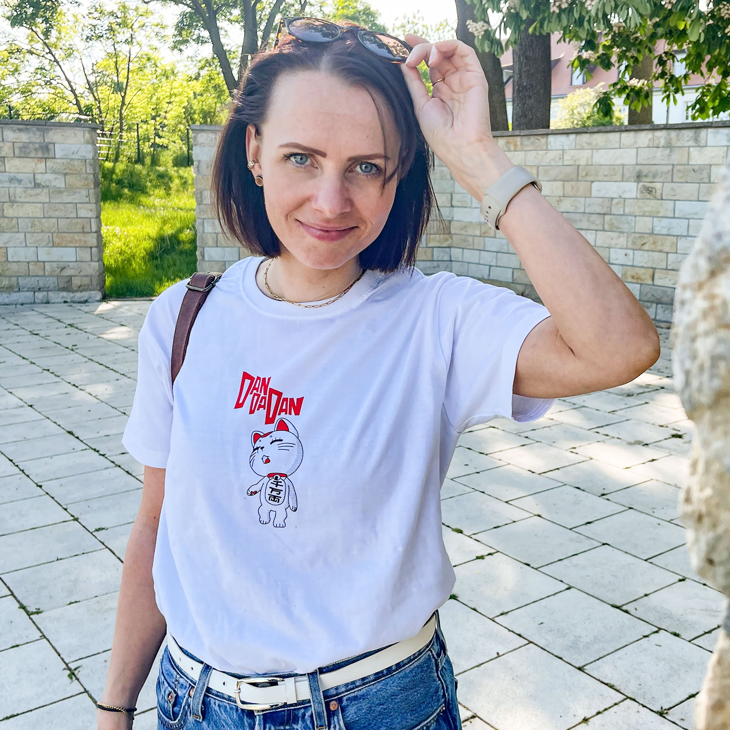 Zdjęcie produktu Koszulka Turbo Granny dla fanów Dandadan biała