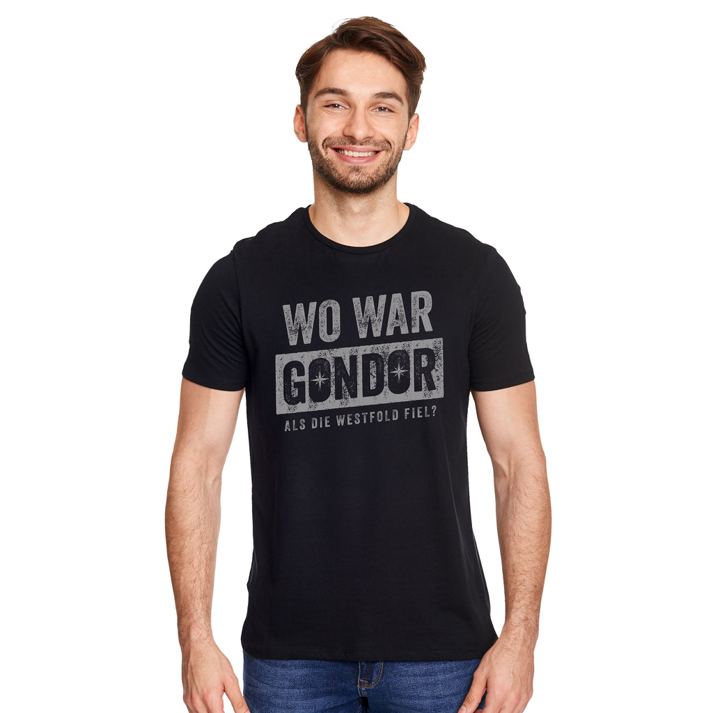 Zdjęcie produktu Gdzie było T-Shirt dla fanów Władcy Pierścieni czarne