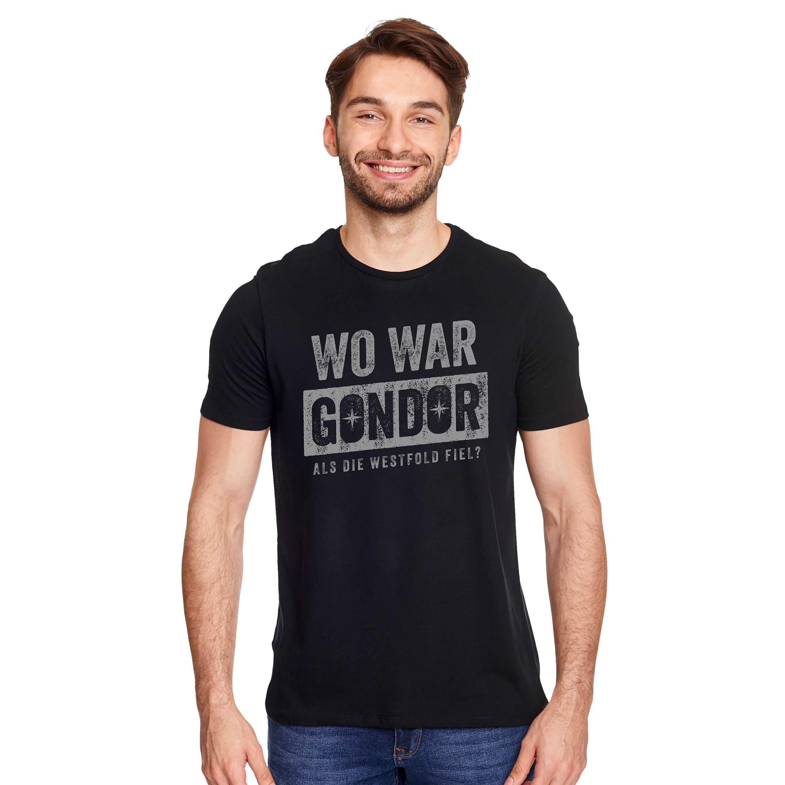 Zdjęcie produktu Gdzie było T-Shirt dla fanów Władcy Pierścieni czarne