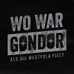 Zdjęcie produktu Gdzie było T-Shirt dla fanów Władcy Pierścieni czarne